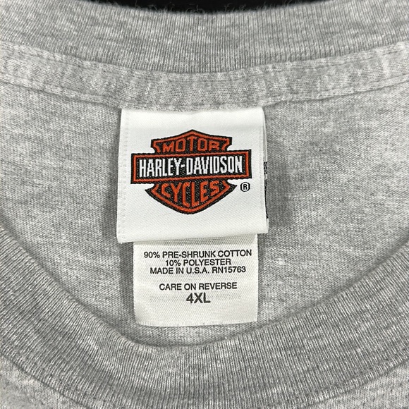 Harley-Davidson Vintage Men’s Grey T-Shirt - 4XL - Picture 5 of 7